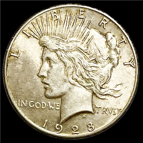 1928 Silver Peace Dollar CLOSELY UNCIRCULATED