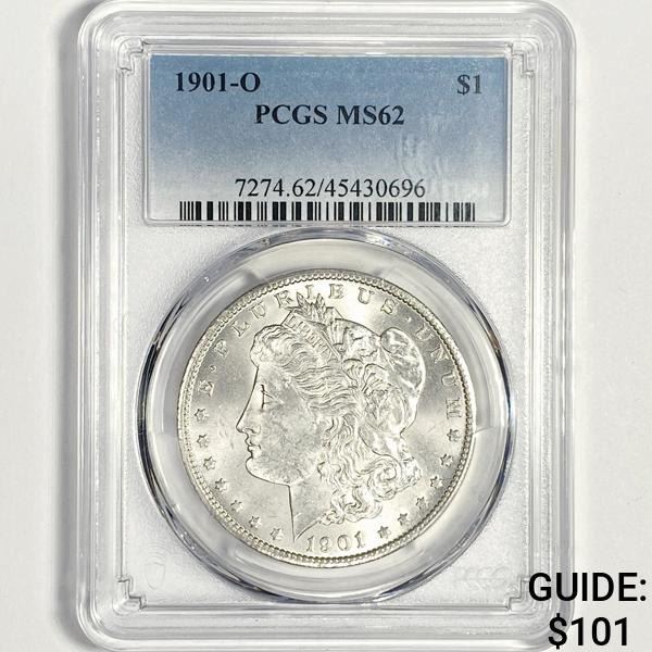1901-O Morgan Silver Dollar PCGS-MS62
