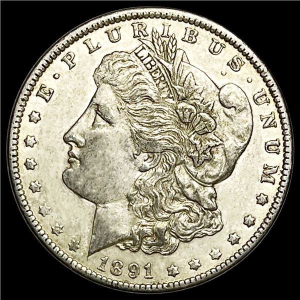 1891 Morgan Silver Dollar NEARLY UNCIRCULATED