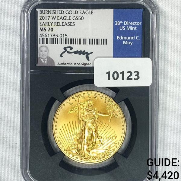 2017-W $50 1 oz American Gold Eagle NGC-MS70