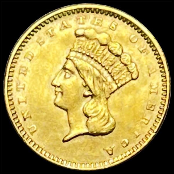 1857 Rare Gold Dollar UNCIRCULATED