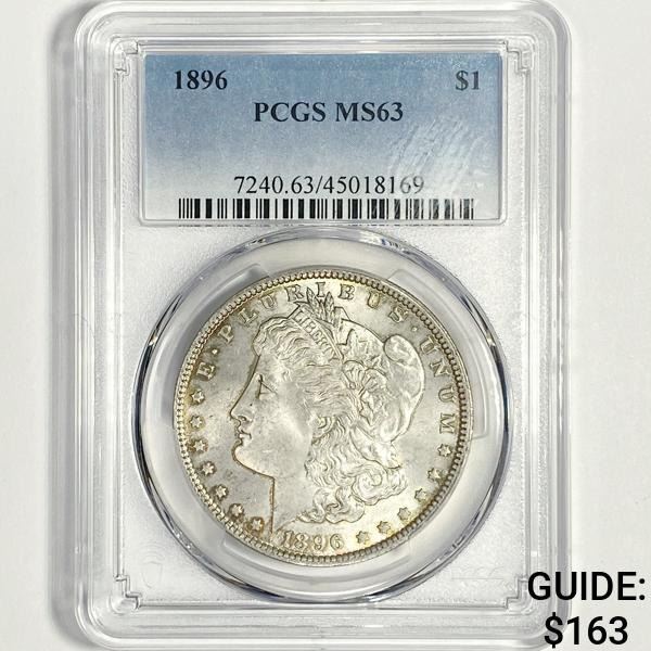 1896 Morgan Silver Dollar PCGS-MS63