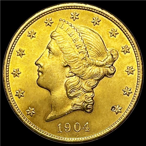 1904 $20 Gold Double Eagle CHOICE BU