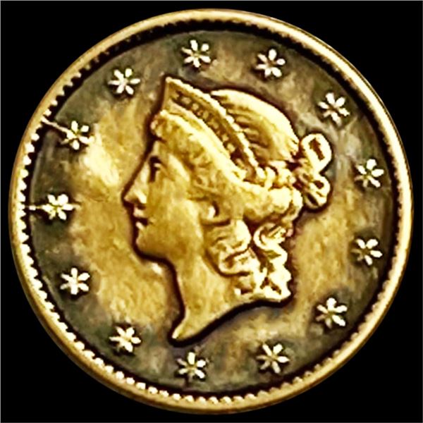 1853 Rare Gold Dollar LIGHTLY CIRCULATED
