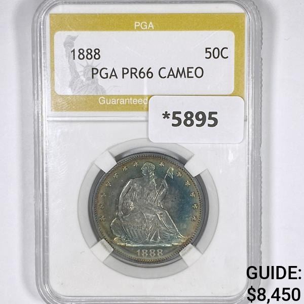 1888 Seated Liberty Half Dollar PGA-PR66 CAMEO