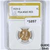 Image 1 : 1929-D Wheat Cent PGA-MS65 RED