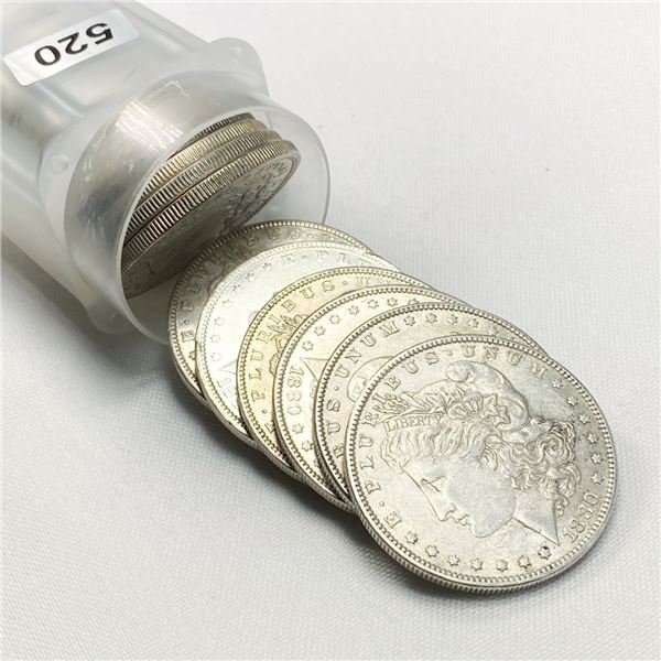1880-O Morgan Silver Dollars Roll (20) - BU