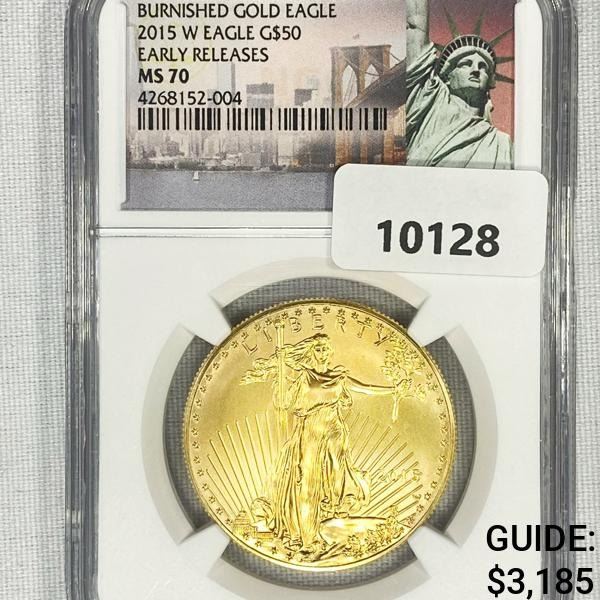 2015-W $50 1 oz American Gold Eagle NGC-MS70