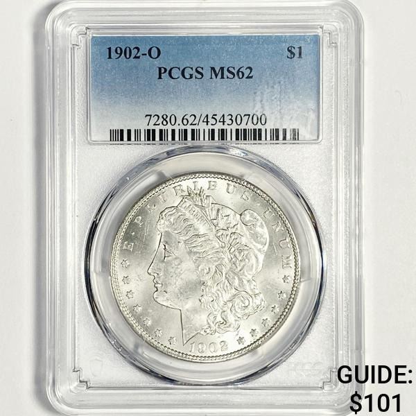 1902-O Morgan Silver Dollar PCGS-MS62