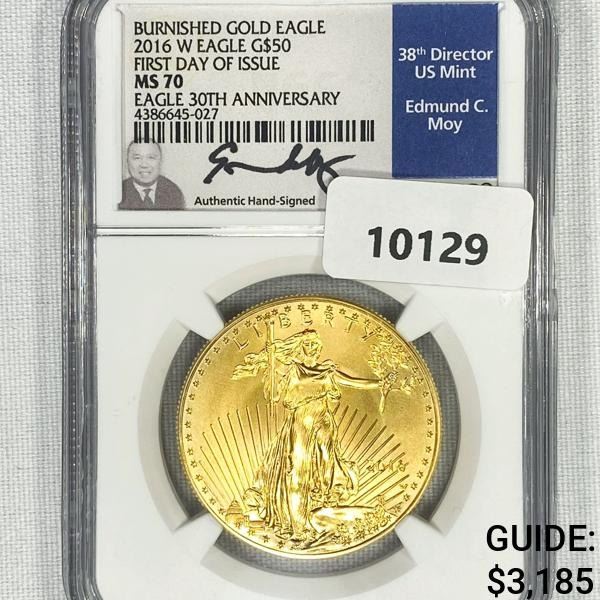 2016-W $50 1 oz American Gold Eagle NGC-MS70