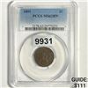 Image 1 : 1891 Indian Head Cent PCGS-MS62 BN