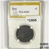 Image 1 : 1802 Draped Bust Large Cent PGA-MS60