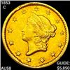 Image 1 : 1853-C Rare Gold Dollar CHOICE AU