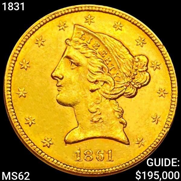 1831 $5 Gold Half Eagle UNCIRCULATED