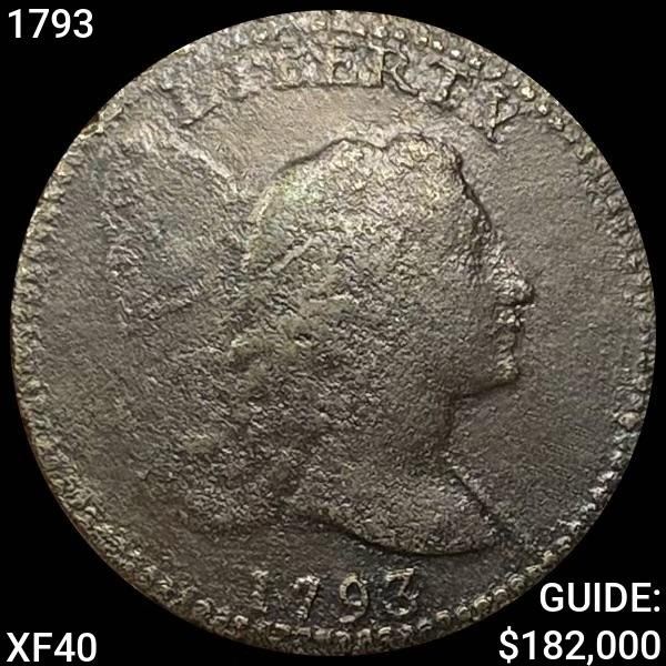 1793 Liberty Cap Large Cent LIGHTLY CIRC