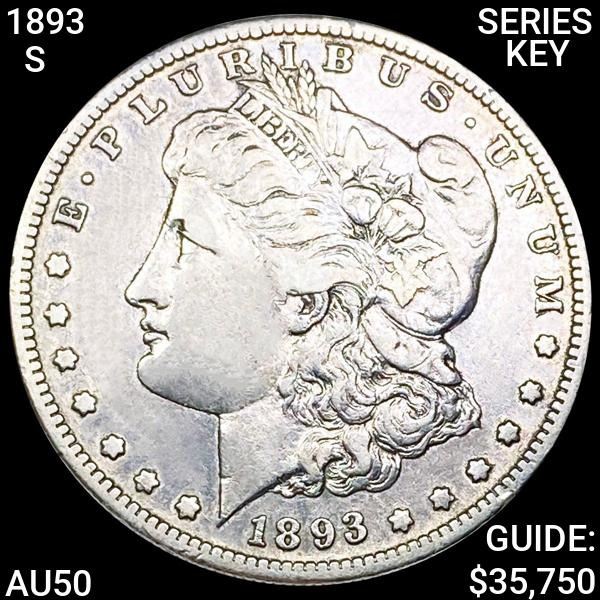 1893-S Key Date Morgan Silver Dollar HIGH GRADE