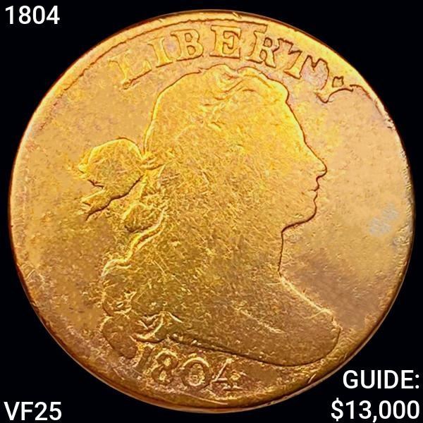 1804 Draped Bust Large Cent LIGHTLY CIRCULATED