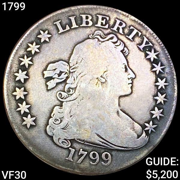 1799 Draped Bust Dollar LIGHTLY CIRCULATED