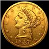 Image 1 : 1843 $5 Gold Half Eagle CLOSELY UNCIRCULATED