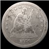Image 1 : 1864 Seated Liberty Quarter NICELY CIRCULATED