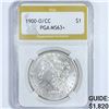 Image 1 : 1900-O/CC Morgan Silver Dollar PGA-MS63+