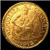 Image 1 : 1919 Columbia Gold 5 Pesos CLOSELY UNCIRCULATED
