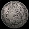 Image 1 : 1891-CC Morgan Silver Dollar NICELY CIRCULATED