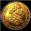 Image 1 : 1786 Spain 1/2 Escudo UNCIRCULATED