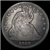 Image 1 : 1869 Seated Liberty Half Dollar NICELY CIRCULATED