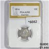 Image 1 : 1814 Capped Bust Dime PGA-AU50 Sm Date