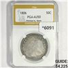 Image 1 : 1806 Draped Bust Half Dollar PGA-AU50 Ponted 6,