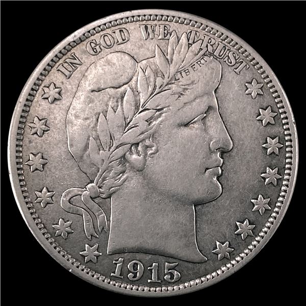 1915-D Barber Half Dollar LIGHTLY CIRCULATED