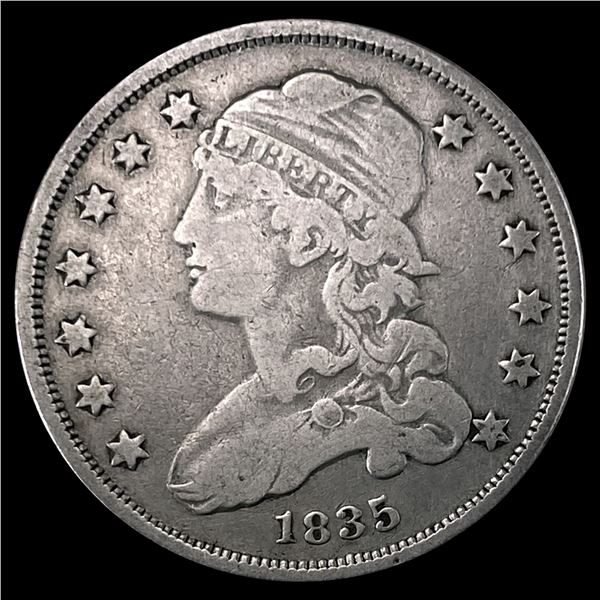 1835 Capped Bust Quarter NICELY CIRCULATED