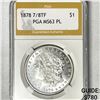 Image 1 : 1878 7/8TF Morgan Silver Dollar PGA-MS63 PL