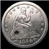 Image 1 : 1854 Arrows Seated Liberty Quarter ABOUT UNC