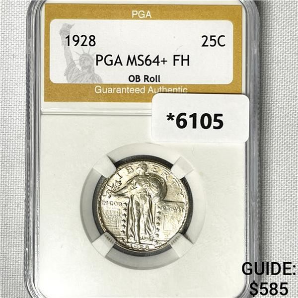 1928 Standing Liberty Quarter PGA-MS64+ FH OB