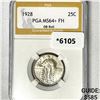 Image 1 : 1928 Standing Liberty Quarter PGA-MS64+ FH OB