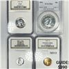 Image 1 : 1954 Proof Set (4) 1C, 10C, 25C, 50C