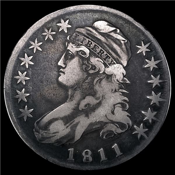 1811 Capped Bust Half Dollar NICELY CIRCULATED