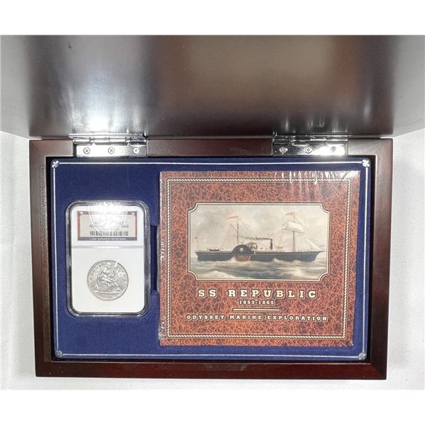1861-O SS Republic Seated Liberty Half Dollar -