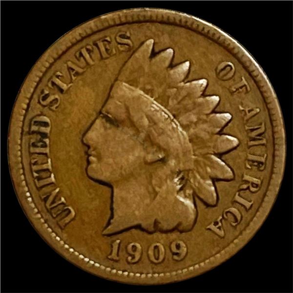 1909-S Indian Head Cent LIGHTLY CIRCULATED
