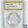 1878 7/8TF Morgan Silver Dollar PGA-MS63 PL