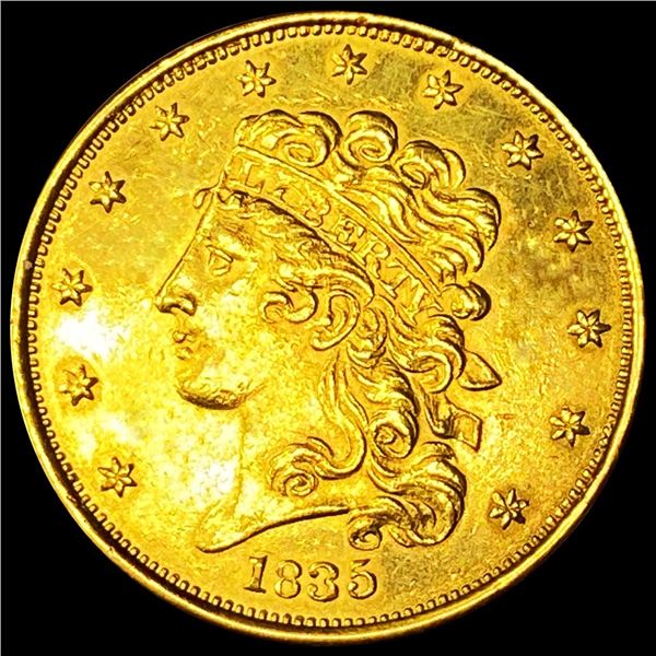 1835 $5 Gold Half Eagle - HIGH GRADE