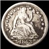 Image 1 : 1853 Arrows Seated Liberty Half Dime LIGHTLY