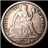 Image 1 : 1874 Arrows Seated Liberty Dime LIGHTLY