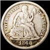 Image 1 : 1868-S Seated Liberty Dime ABOUT UNCIRCULATED