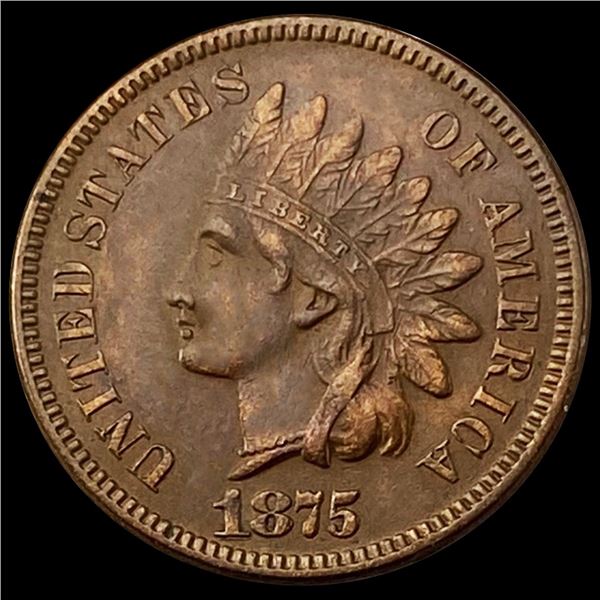 1875 Indian Head Cent CLOSELY UNCIRCULATED