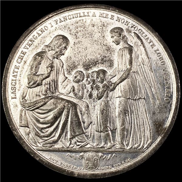 Italian Florence Jesus & Children Medallion