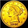 Image 1 : 1845 $5 Gold Half Eagle - HIGH GRADE