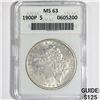 1900 Morgan Silver Dollar ANACS-MS63